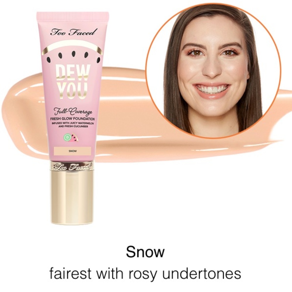 NWT TOO FACED DEW YOU FOUNDATION Fair/lighโฆ - Picture 7 of 12